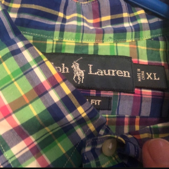 Polo button up multi color - Picture 2 of 2